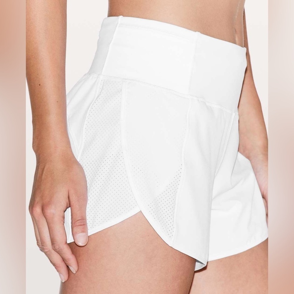 Lululemon Real Quick Short *Perforated 3.5" in White
